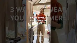 3 cashmere wrap hacks with our 3 new colours! #nearlynew #cashmere #cashmerewrap