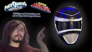 Finishing in 3-D printing a Power Rangers in space black Ranger/Megaranger Black Helmet