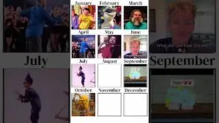 Updated 2025 Meme Calendar 😭🙏