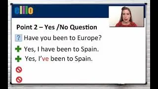 Present Perfect Experience
