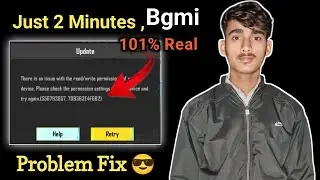 There is an issue with the read /Write permission of your Device / just 2 Minutes/ problem Fix😎 pubg
