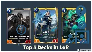 Top 5 decks to play in ladder for patch 1.2 Legends of Runeterra