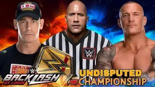 John Cena vs Randy Orton Wwe Backlash Undisputed Championship Special Guest Referee - FULL MATCH
