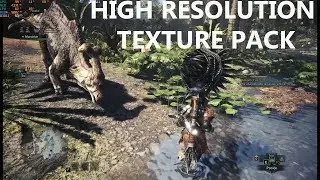 Monster Hunter World High Resolution Texture Pack  GTX 1070 + i7 8700 Benchmark
