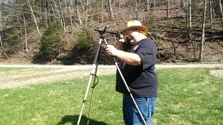 Trakiom Hunting Tripod for Rifles, with 360&deg; QD V Yoke Rest with Heritage rough rider rancher