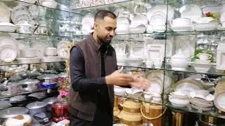 Cutlery set in YouTube 🥄 jawad ch | Luxury spoon set @ Al karam crockery @IjazAnsariFoodSecrets