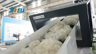 Waste fiber recycling system #jwell #extrusion #machinery #recycling #shredder #pelletizing