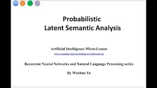 Probabilistic Latent Semantic Analysis (pLSA)