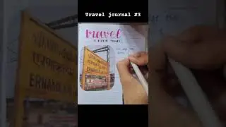 travel scrapbook page 3 *pinterest inspired* #traveljournal #journal  #travelscrapbook