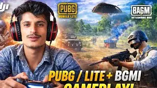 FIRST TIME NEW GAME 🔥 PUBG MOBILE LITE + BGMI FULL MATCH GAMEPLAY | NOOB TO PRO 😱