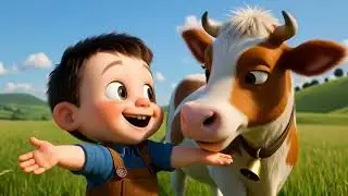 Cow Moo Moo Song | Dance Singing Cartoonखेतों की डांस पार्टी | Kids Cartoon Song