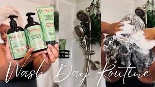 My Natural Hair Wash Day Routine AFTER Protective Style | Length Retention, Moisture, No Breakage!
