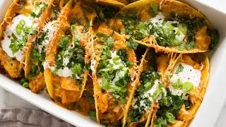 Mouth Watering Creamy Baked Chicken Taco