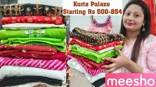 💕Meesho Kurti/Kurta Set Starting Rs 500💕Meesho Kurta/Palazo/Sharara/Dupata Haul💕Meesho Kurta Set💕