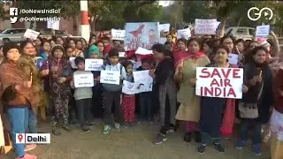 Employees And Kin Protest Against Air India Divestment