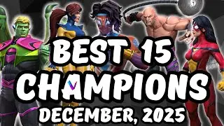 Топ-15 лучших чемпионов MCoC — серия рейтингов Vega Champion Top 10 — декабрь 2025 года