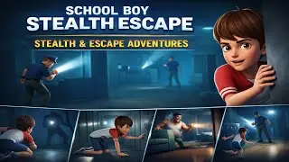 School Boy Stealth Escape Gameplay | Funny Home Escape Missions