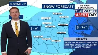 1.29.26 9:30 AM Update: 3+ inches of snow likely this weekend, new winter storm watch issued