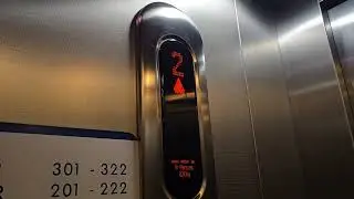 Double clunk Kone Monospace lift @ Travelodge Warrington Gemini