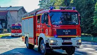 Alarmowo zastępy z jednostek OSP Łuszczan&oacute;w, OSP Osiek, OSP Mieszk&oacute;w, OSP Potarzyca i OSP Wilkowyja