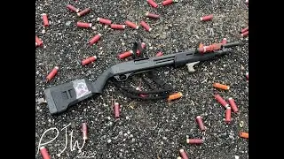 B-Roll with the Blue Line Pump Shotgun