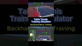 Backhand Block Training in T3S #oculus #vr #t3s #tabletennis #solidslime