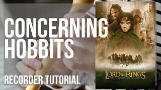 How to play Concerning Hobbits (Lord of the Rings) by Howard Shore on Recorder (Tutorial)