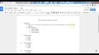 Civic Oration Outline