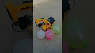 Remote control toy jcb unboxing and blast balloons 😆. #remotecontrol #shorts #rctoys
