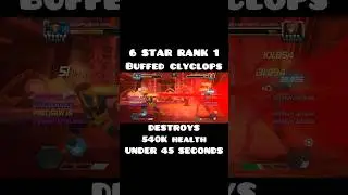 6 STAR RANK 1 BUFFED CYCLOPS: 540K IN 44 SECONDS!😳 #Cyclops #xmen97 #marvelcontestofchampions #mcoc