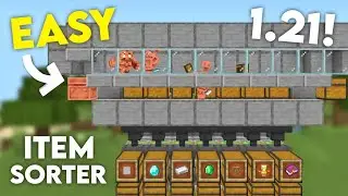 Copper Golem Sorting System for Minecraft Bedrock MCPE 1.21