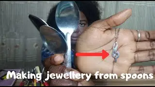 Making jewellery from spoon