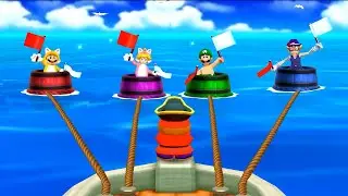 Mario Party The Top 100 Brother Minigames Mario vs Peach vs Luigi vs Waluigi