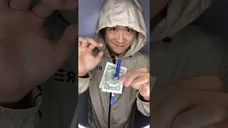 Pen Through Money Magic Funny (Ver.Solo) ✋🪄💵🤚#shorts #ytshorts #magic #trending
