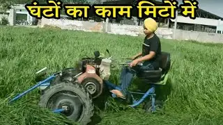 घंटों का काम मिटों में I Dairy farmer using grass cutting machine I कमाल चारा काटने की मशीन