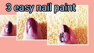 Durga Pujo 3 easy nail art/nail art/Durga puja