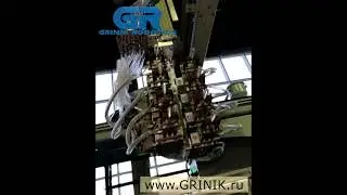 Робот для установки закладных элементов в термопластавтомат. Роботизированный комплекс GRINIK