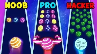 NOOB vs PRO vs HACKER - Dancing Road