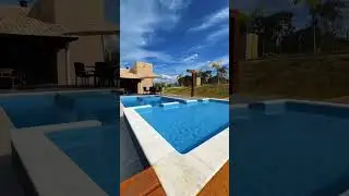PiPiscina Granitada&reg; da Fiber com Tanning Ledge e Spa!