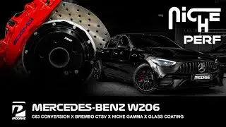 Mercedes-Benz C-Class W206 x C63 Conversion Kits x Brembo CTSV x Niche Gamma wheels