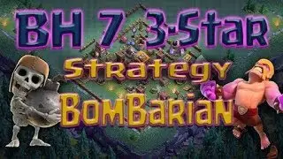 Builder hall 7 attack strategy | Raged barbarian,  bomber and night witches attack strategy