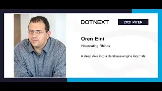 Oren Eini &mdash; A deep dive into a database engine internals