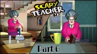 Scary Teacher 3D - Chapter 1 Party Pooper and Spider Prank - Part 6