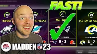 THE FASTEST WAY TO GET THROUGH SOLO BATTLES GAMES! MADDEN 23 ULTIMATE TEAM!