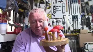Scrapwood Andy - Wooden Lathe Mushrooms