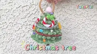 Chenille Pipe Cleaner Craft: Create a Cute  Christmas tree Tutorial#christmas #craft  #pipecleaners