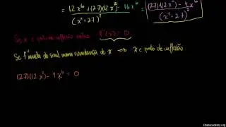 Outro exemplo de gráficos com derivadas - Khan Academy em português (12º ano)