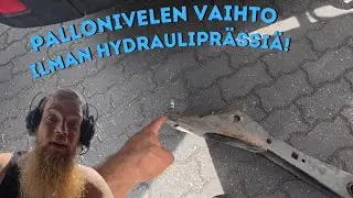 Pallonivelen vaihto ilman hydraulista prässiä. Ei ongelmaa!