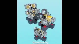 3D Piston Bolt Video Minecraft #shorts