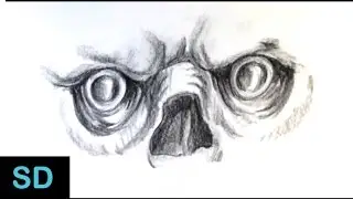 Drawing Amazing Zombie Eyes Tattoo